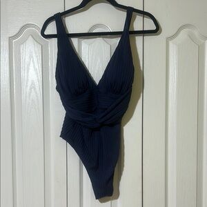 Cupshe Blue OnePiece with Plunging V-Neckline